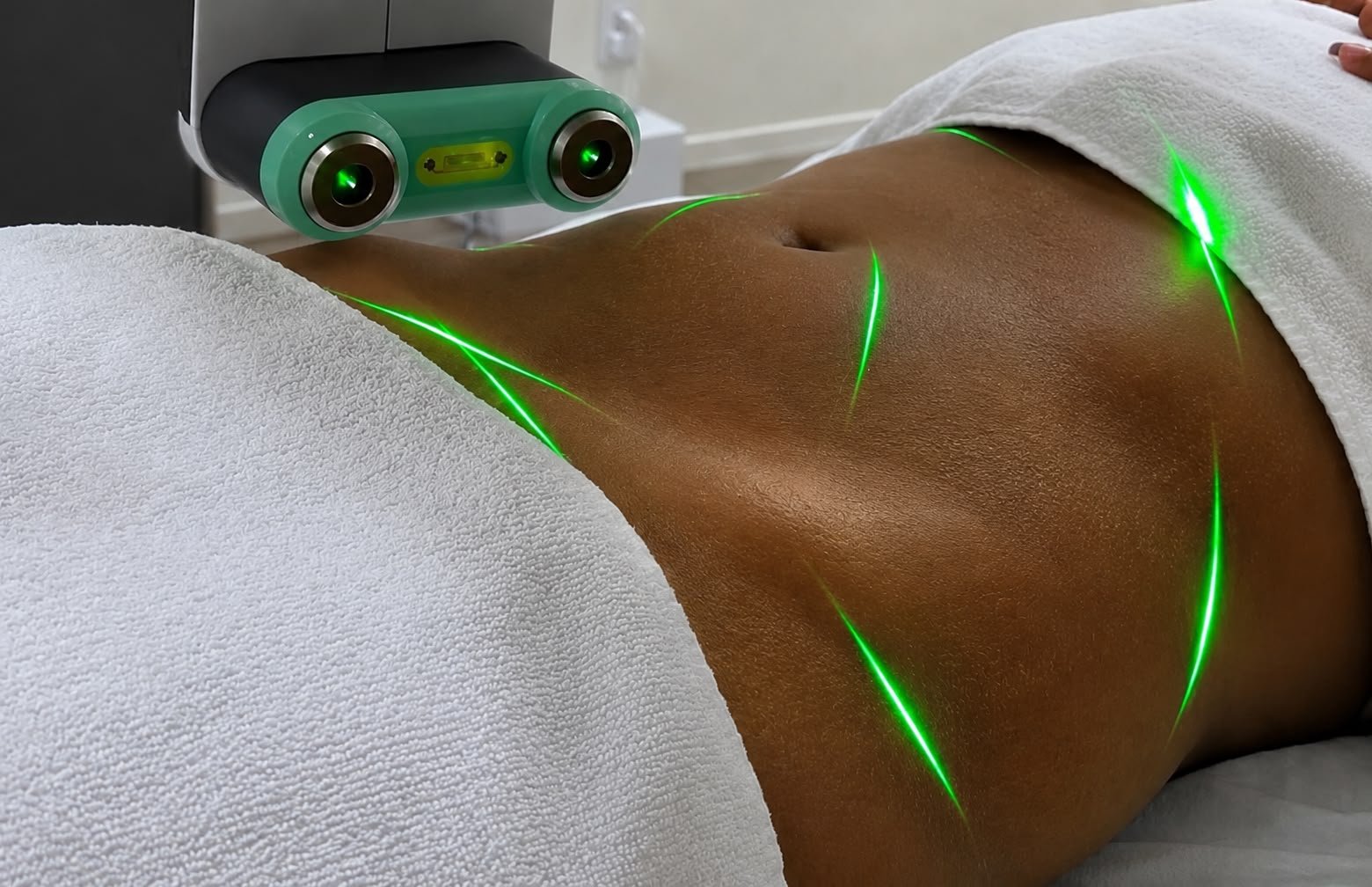 Emerald green laser body contouring